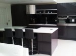 Black and white kitchen